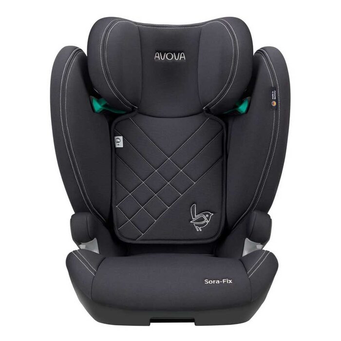 Дитяче автокрісло AVOVA Sora-Fix (Koala Grey), Isofix, бустер, для дітей 100-150 см, 4-12 років