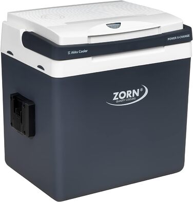 Електрична автохолодильник Zorn Z26 DC PX для акумуляторів Power X-Change 18В, 12/24В, білий/сірий