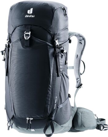 Рюкзак Deuter Trail Pro 36 л для туризму та альпінізму, чорний (модель 2024)