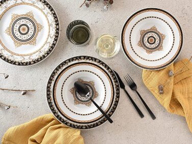 Сервіз столовий Creatable Majestosa, 12 предметів, порцеляна, чорний, багатобарвний, 31x30x24 см