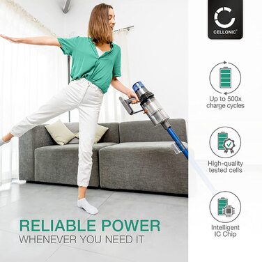 Акумулятор CELLONIC для пилососа Dyson V7 (V7 Motorhead, Animal, Trigger, Total Clean, Motorhead Pro, SV11), 2500 мА·год