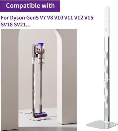 Підставка для пилососа YanBan, сумісна з Dyson Gen5 V15s V15 V12 Slim V11 V10 V8 V7 V6, підлогова стійка для зберігання аксесуарів