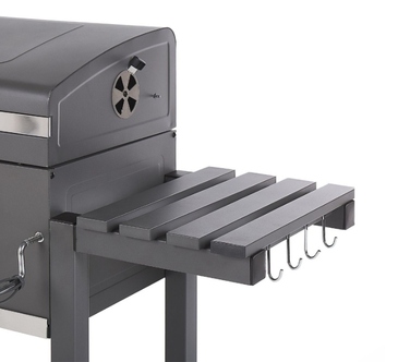 Великий вугільний гриль для саду з кришкою, решітка 57 x 43 см, BBQ для вугілля та брикетів