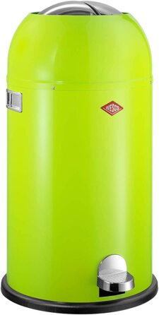 Смітник Wesco Kickmaster 33 л, лимонно-зелений, 37.5x37.5x69 см, нержавіюча сталь
