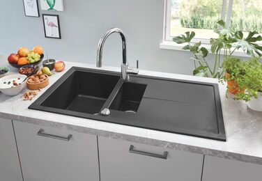 Змішувач кухонний GROHE Concetto з висувним душем, поворотний 360°, хром - 31483002
