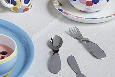 Дитячий набір столових приборів Alessi AM41S3 Alessini з нержавіючої сталі 18/10
