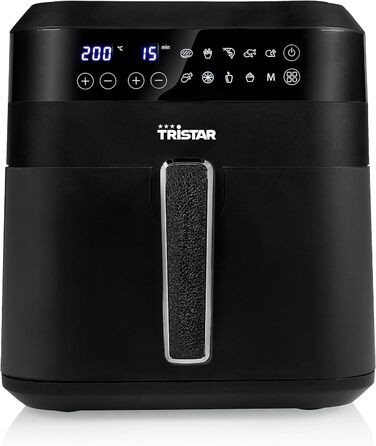 Фритюрниця Tristar FR-6999 цифрова аерофритюрниця XXL, 6 л, енергоощадна, 10 програм, чорна