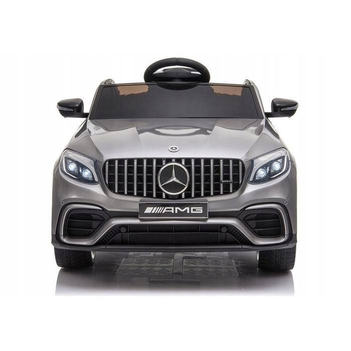Дитячий електромобіль Mercedes GLC 63S (4x4, 12V 9Ah) — сріблястий, лакований