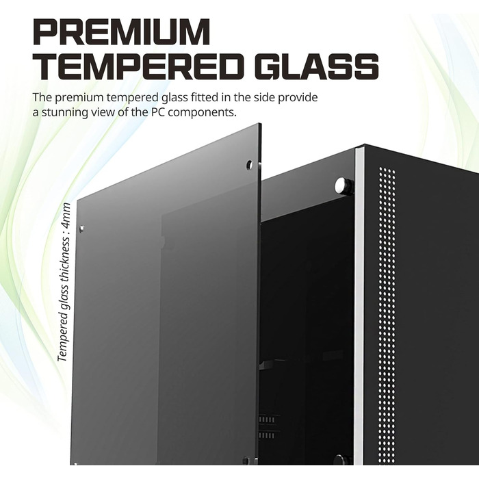 Комп'ютерний корпус Zalman S5 RGB ATX з боковими скляними панелями, чорний