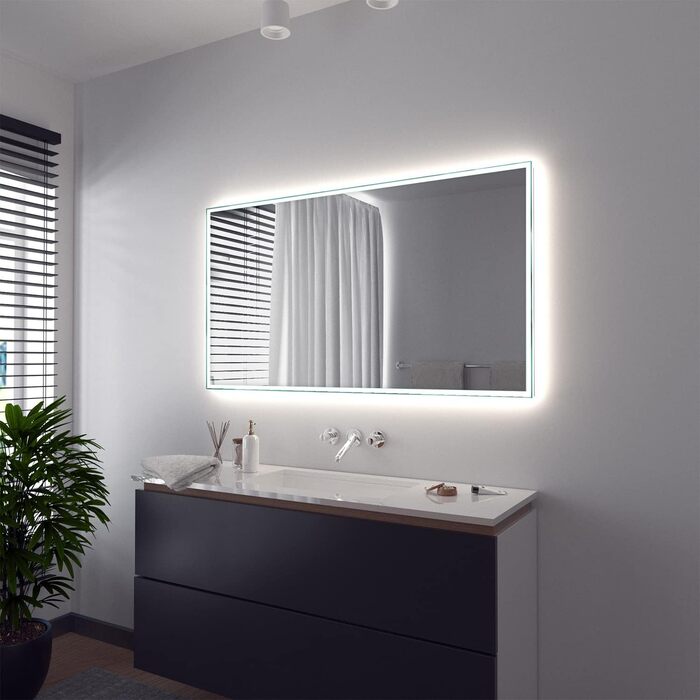 Дзеркало для ванної кімнати Sarar Vittoria з LED-підсвічуванням 80x70 см, Made in Germany