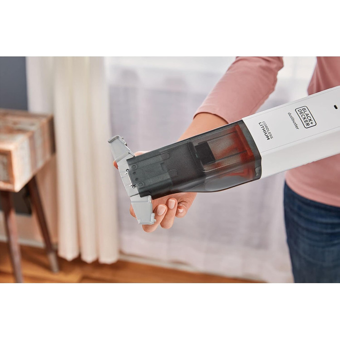 Акумуляторний ручний пилосос BLACK+DECKER Dustbuster Slim HLVC315B11, 12В, 1.5А·год, безмішковий, бездротовий, з XXL насадкою, зарядна станція, щілинна та меблева насадки