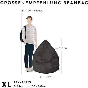 Крісло-мішок Sitting Point Easy XL 220 л, рожеве