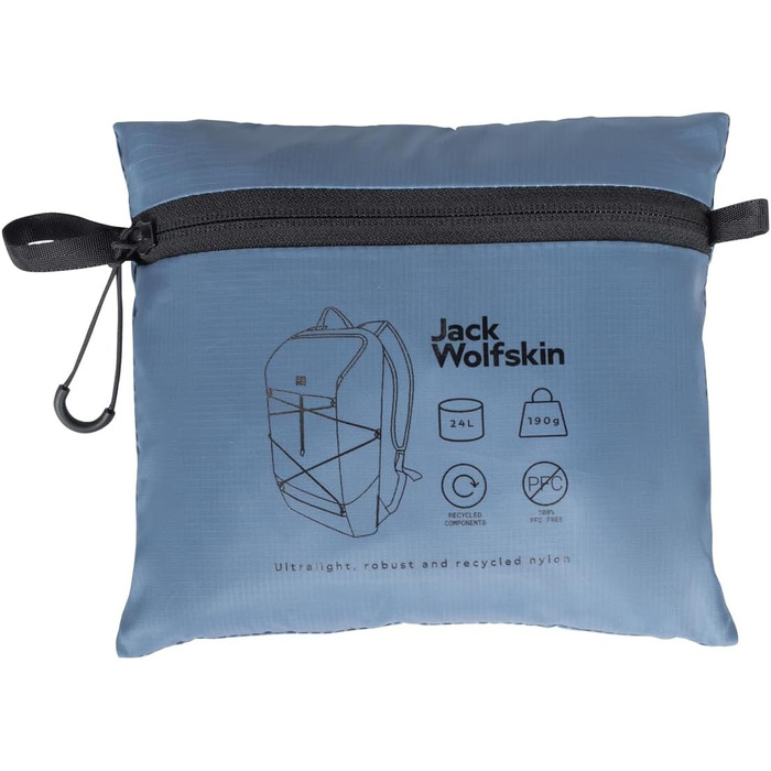 Рюкзак Jack Wolfskin Wandermood 24 літри, складаний, унісекс, синій