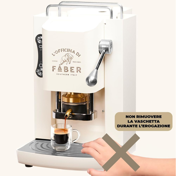 Кавова машина FABER Pro Deluxe для ESE-подушечок 44 мм, хром, латунний прес