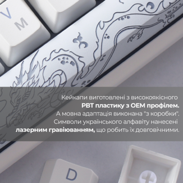Механічна клавіатура Ducky One 3 Mini Cherry MX Red RGB White UA
