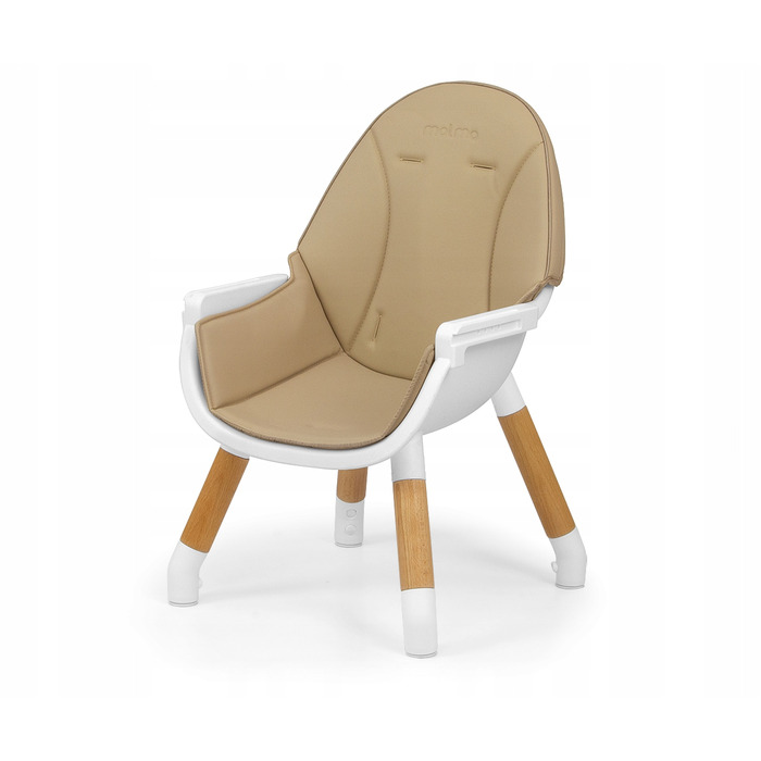 Стілець для годування 2в1 дерев'яний зі столиком-тацею Malmo Beige Milly Mally