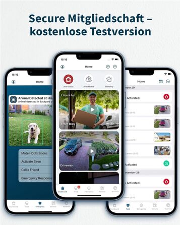 Відеодомофон Arlo 2K HD з камерою та дзвінком, бездротовий Wi-Fi, датчик руху, двосторонній аудіозв'язок, нічне бачення, сумісний з Alexa, сигналізація, тестовий період Secure Plan