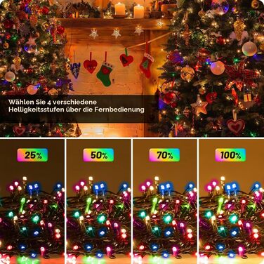 Світлодіодна гірлянда MAGGIFT 400 LED (30м), теплий білий колір, з пультом та таймером, 8 режимів, водонепроникна IP44 для вулиці, саду та дому