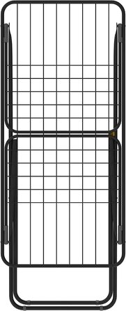 Сушарка для білизни Rörets Sussi Black, з блокуванням крил, безпечна, 52x176x96 см, 18 м, чорна, шведська якість