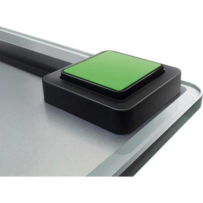 Цифрова вага Soehnle Style Sense Compact 300 для людей, з великою платформою, LCD-дисплеєм, ультратонкий дизайн, скло, сіра