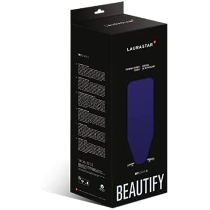 Чохол для прасувальної дошки Laurastar Mycover фіолетовий, унікальний дизайн, 131x55 см, гумка, для систем Laurastar, легка установка, можна прати в машинці