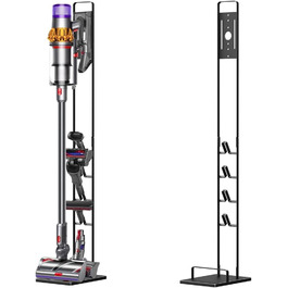 Підставка-органайзер Foho для пилососів Dyson Gen5, V15s, V15, V12 Slim, V11, V10, V8, V7, V6 — тримач аксесуарів, напольна, без свердління