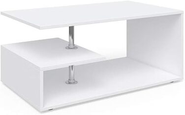 Журнальний стіл Vicco Guillermo білий 91x41x53 см