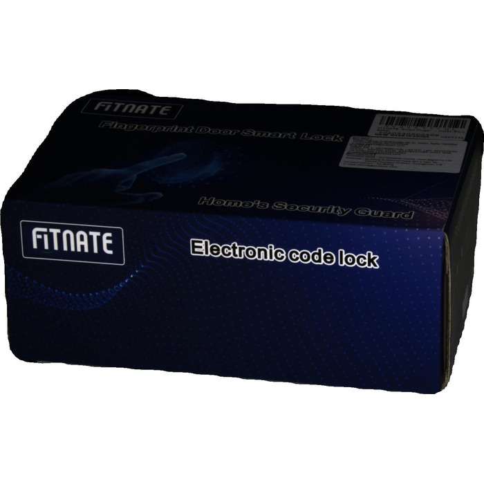 Розумний біометричний дверний замок FITNATE 4-в-1 з відбитком пальця, APP-керуванням, для дому, офісу і готелю, сріблястий