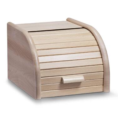 Зберігач для хліба Zeller 20463 з ковзаючим кришкою, бук, 23 x 28 x 18 см