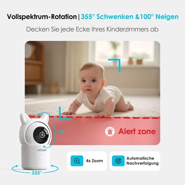 Відеоняня ieGeek з камерою 1080P, Wi-Fi, 5