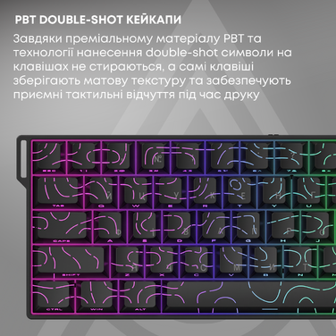 Ігрова магнітна клавіатура Ajazz AK680 V2 Ice Island Magnetic Switch (AK680-V2-I-GB)