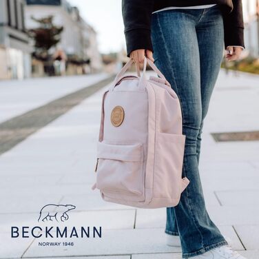 Рюкзак BECKMANN NORWAY City Light рожевий, міський стиль, легкий