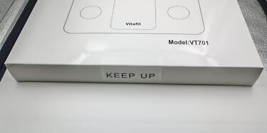 Ваги для вимірювання жирової маси тіла Vitafit з Bluetooth та додатком, 180 кг, чорні, аналізатор складу тіла, індекс маси тіла, м'язова маса
