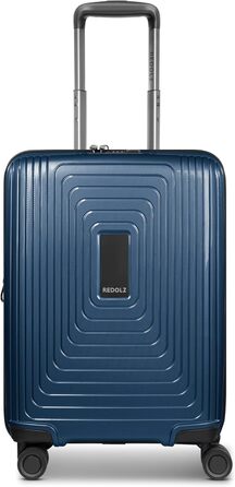 Набір валіз REDOLZ Essentials 14: S (55 см), M (66 см), L (77 см) з розширенням, TSA, 4 колеса (Dark Blue Metallic)