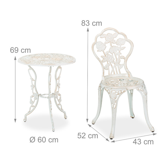 Комплект садових меблів Relaxdays з 3 предметів