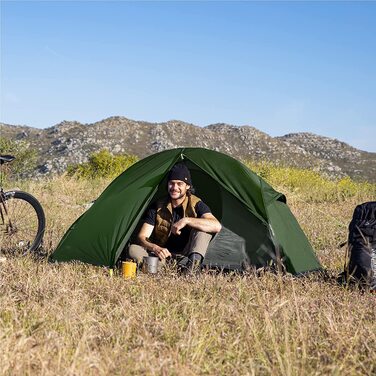 Намет Naturehike ультралегкий для 1-2 осіб, водонепроникний і вітростійкий купольний намет для кемпінгу, трекінгу та подорожей