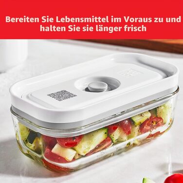 Вакуумний набір скляних контейнерів для зберігання продуктів ZWILLING Fresh & Save, 3 шт.