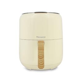 Аерофритюрниця MENASTYL 4,5 л Colorama Cream з дерев'яною ручкою, електрична фритюрниця без олії, 6025004