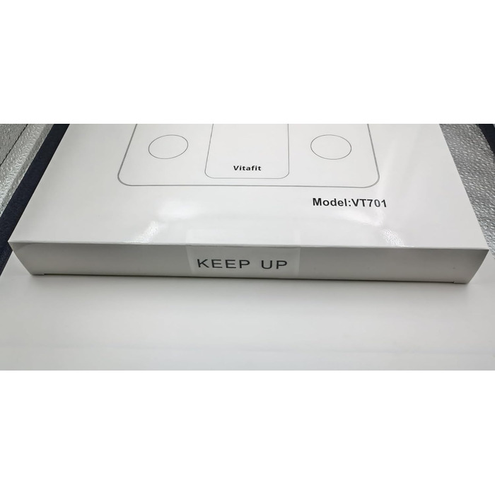 Ваги для вимірювання жирової маси тіла Vitafit з Bluetooth та додатком, 180 кг, чорні, аналізатор складу тіла, індекс маси тіла, м'язова маса
