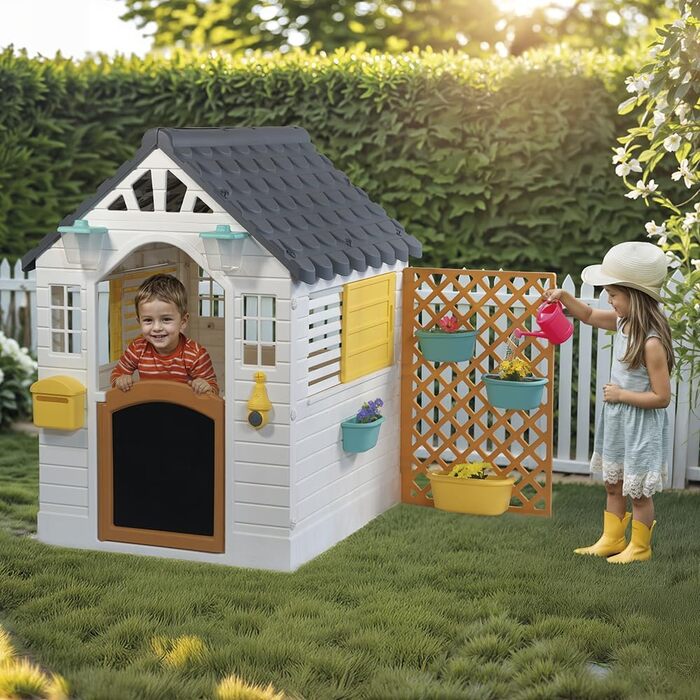 Дитячий ігровий будиночок DOLU Garten - для вулиці, пластиковий, міцний