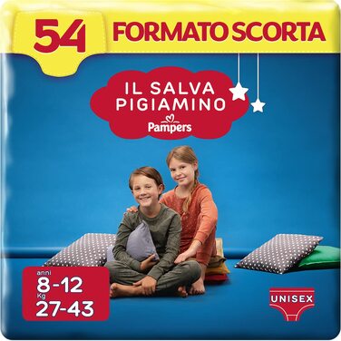 Підгузки-труси Pampers для дітей 8-12 років, розмір L/XL (27-43 кг), економ-упаковка, 54 шт.