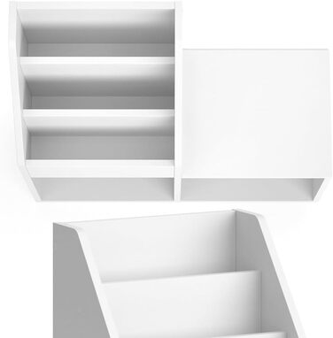 Книжкова полиця Vicco Luigi, біла, 72x79 см, для дому