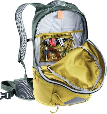 Велорюкзак Deuter Race 16, 16 л, Turmeric-Ivy, для велосипедистів