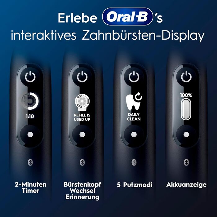Електрична зубна щітка Oral-B iO Series 6, набір з 2 шт (Black Lava / Pink Sand), для глибокого та делікатного очищення