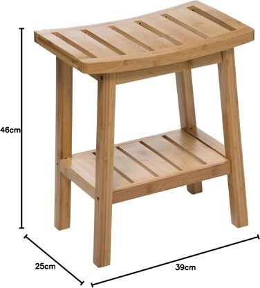 Бамбуковий шезлонг WELL HOME Harmonie в японському стилі Zen, 46x39x25 см