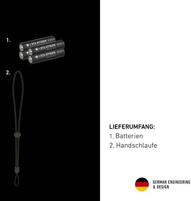 Ліхтарик Ledlenser P7 Core універсальний, LED, 450 люмен, фокусування, дальність 300 м, на батарейках AAA, три режими яскравості