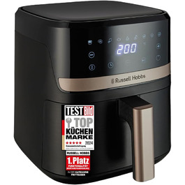Аерофритюрниця Russell Hobbs SatisFry 4,3 л, 9 програм, Rapid AirFryer, без масла, сенсорне керування, компактна, гриль, випікання, до 200°C, модель 27610-56