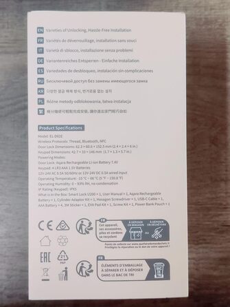 Розумний дверний замок Aqara U200 з відбитком пальця, Matter Over Thread, сумісний з Apple Home Key, акумулятор, підтримка Apple Home, Google Home, Alexa, SmartThings, чорний
