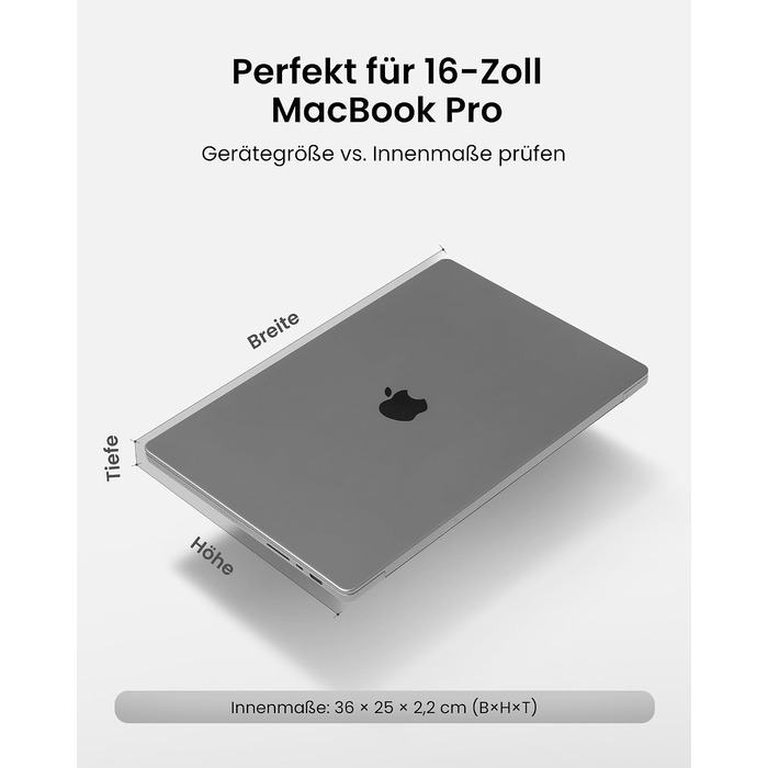 Захисний чохол-сумка tomtoc 360° для MacBook Pro 16" (M1/M2/M3/M4/M5 Pro/Max), чорний