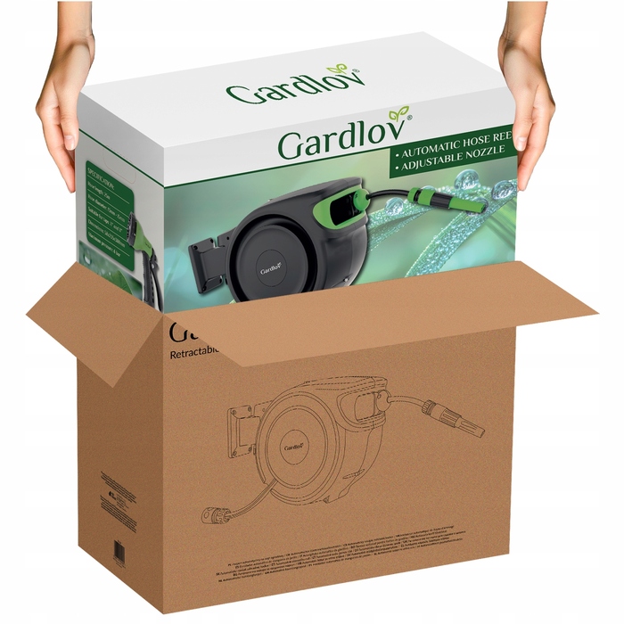 Автоматичний котушка для садового шланга Gardlov, 25 м, 13 мм